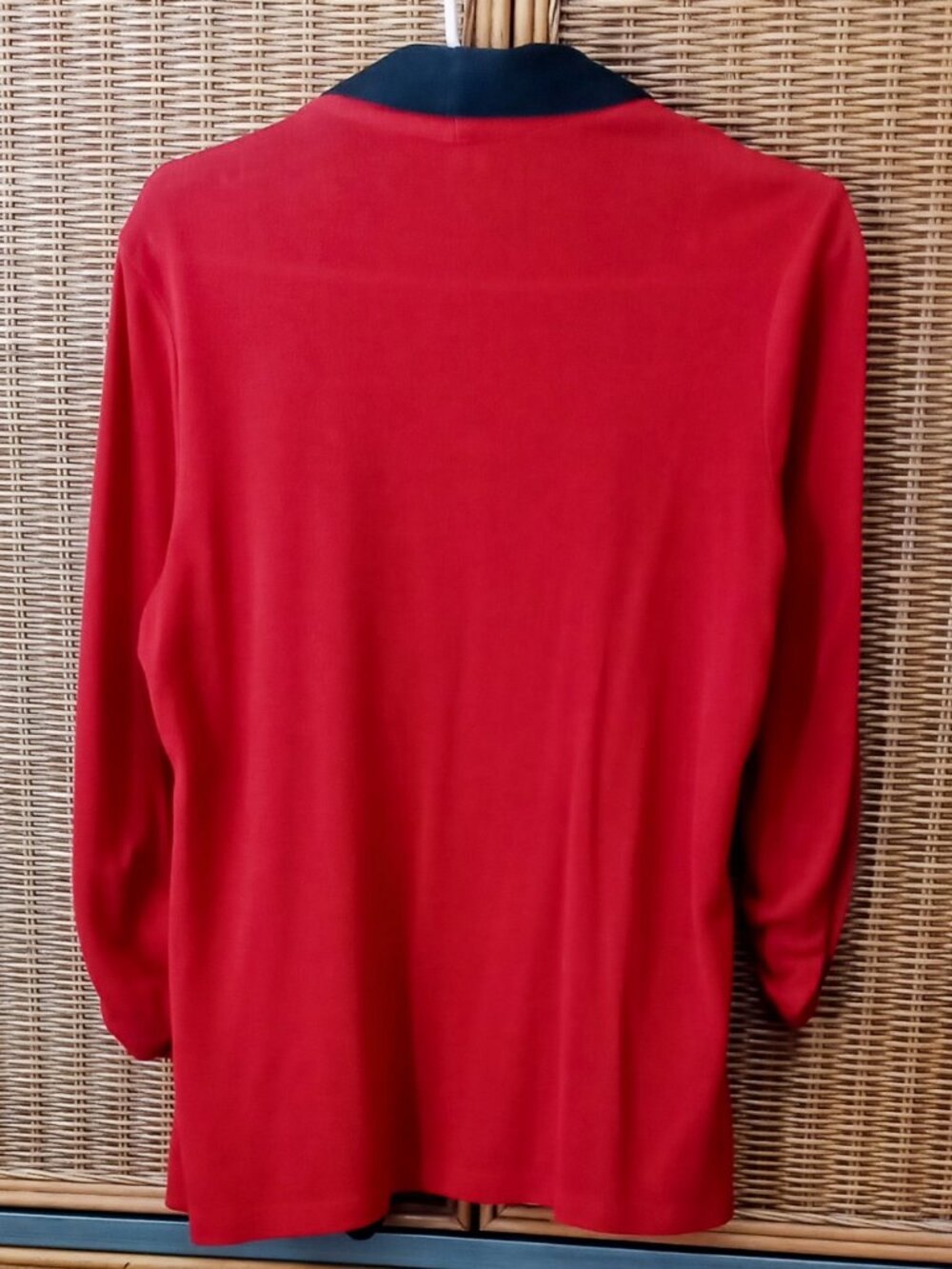 Studio Y Open-front Women's Red Cardigan Blazer Sz L Great Condition! - Picture 4 of 9
